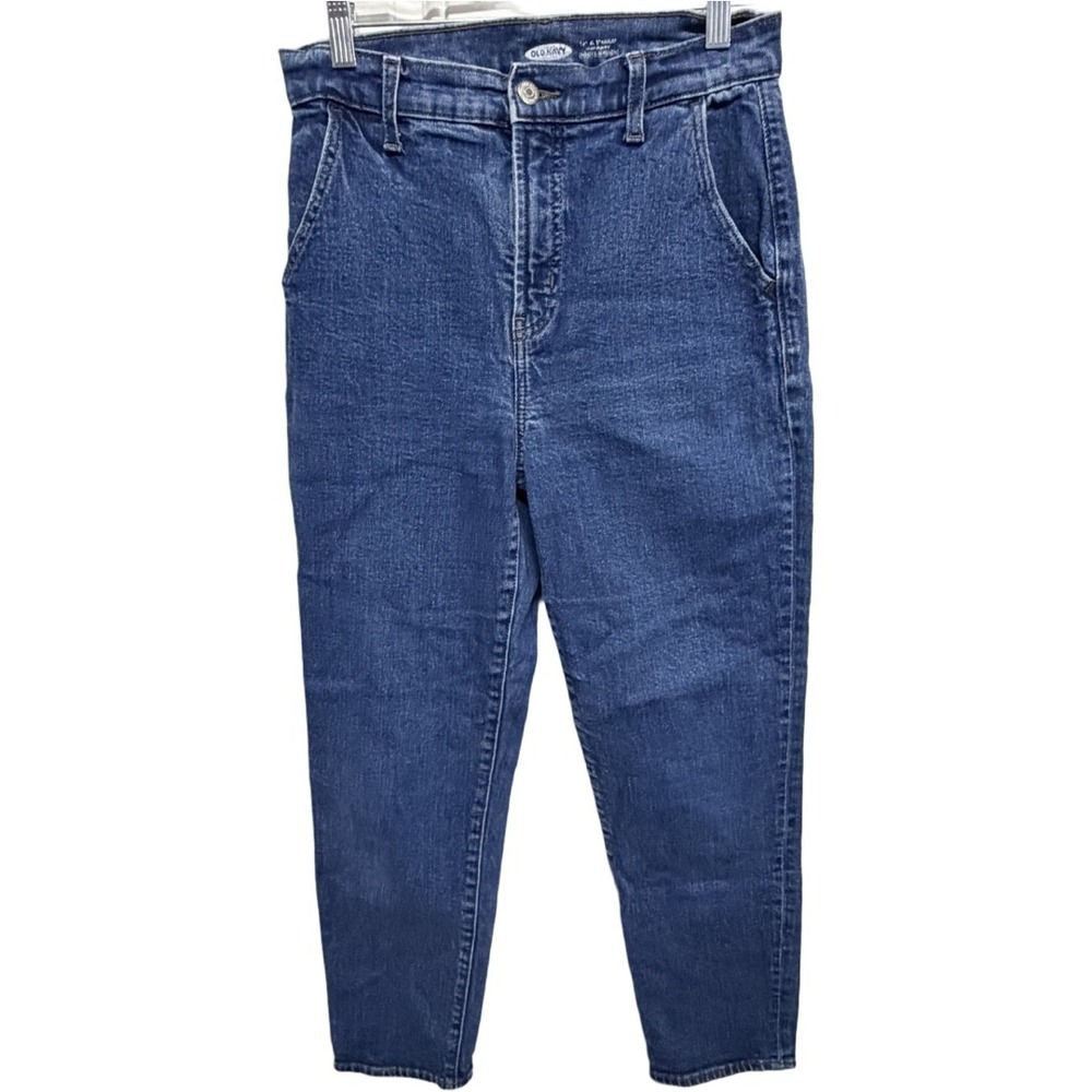 Old Navy High Rise Straight Jeans Women's Size 6 Secret Slim Pockets Medium Wash
